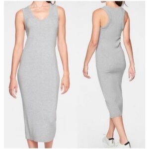 Athleta River Rib Maxi Dress gray 29901